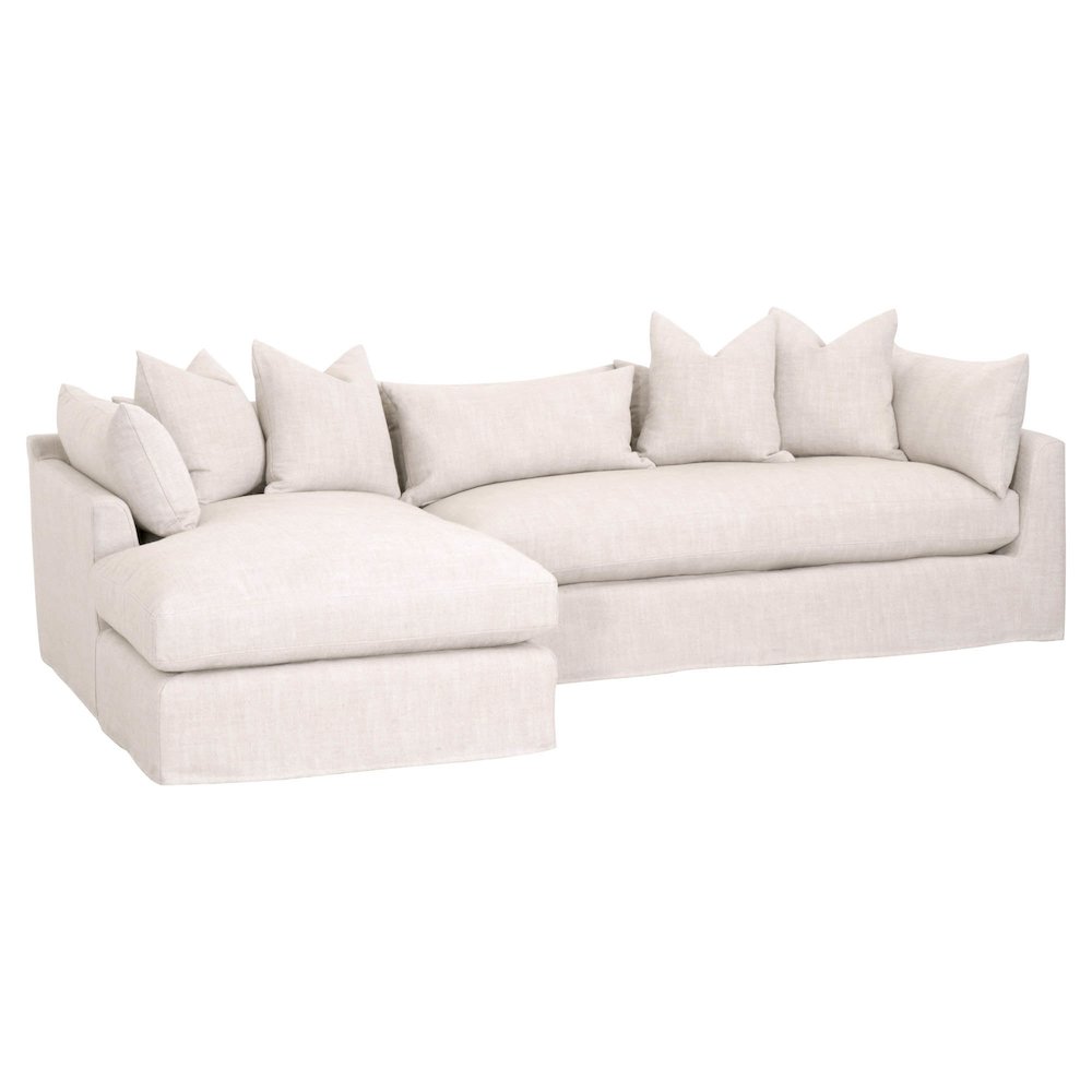 Stitch & Hand - Upholstery Transitional Haven 110" Lounge Slipcover LF Sectional. Picture 3
