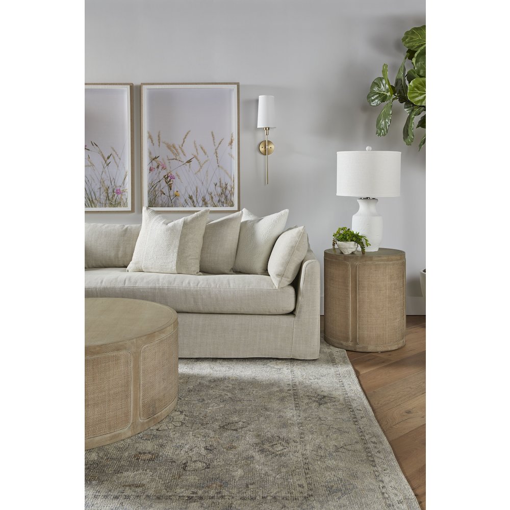 Stitch & Hand - Upholstery Transitional Haven 110" Lounge Slipcover LF Sectional. Picture 5