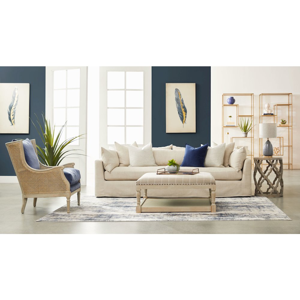 Stitch & Hand - Upholstery Transitional Haven 96" Lounge Slipcover Sofa. Picture 10