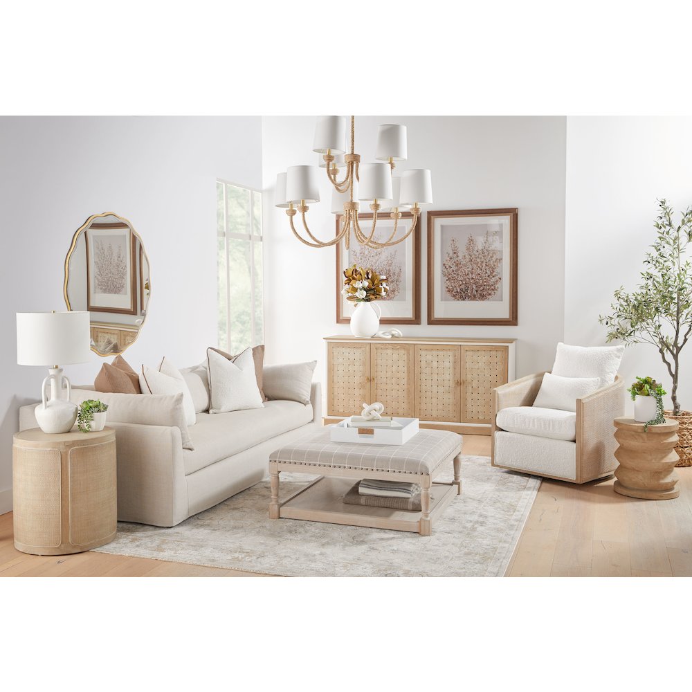 Stitch & Hand - Upholstery Transitional Haven 96" Lounge Slipcover Sofa. Picture 14