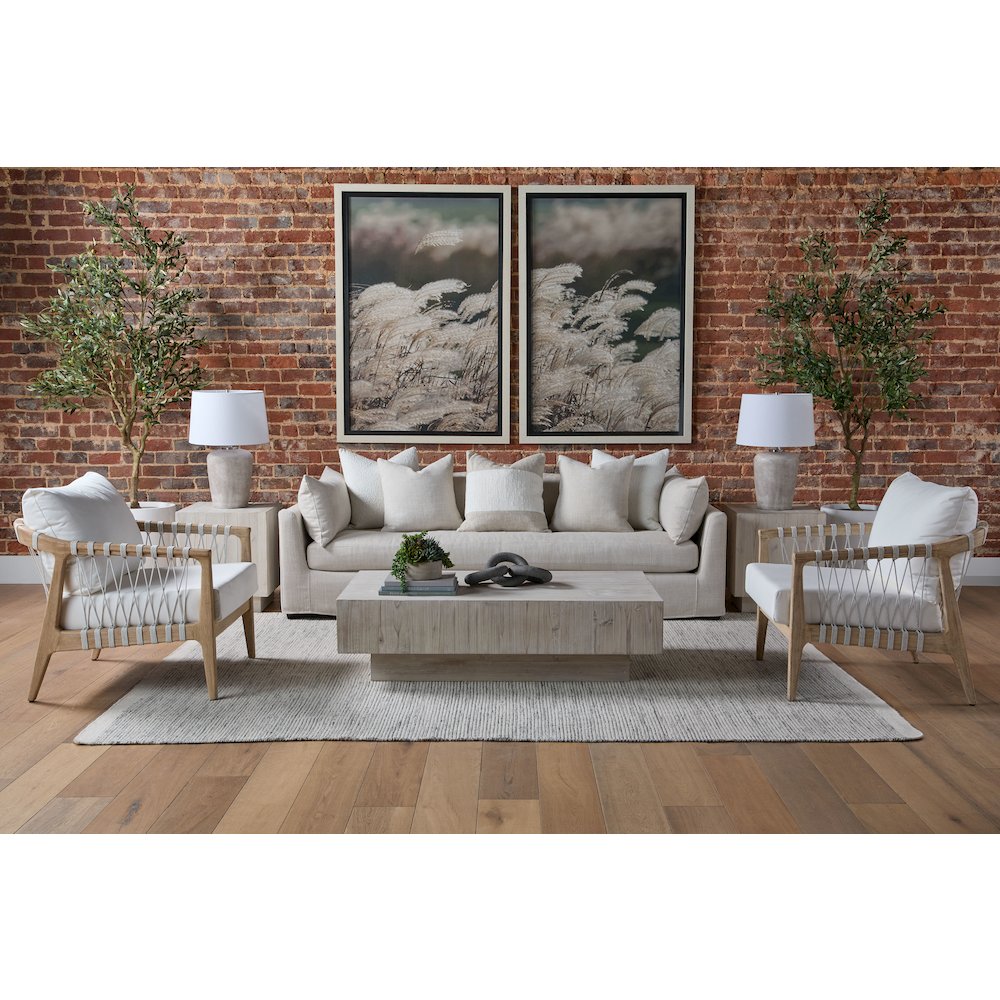 Stitch & Hand - Upholstery Transitional Haven 96" Lounge Slipcover Sofa. Picture 18