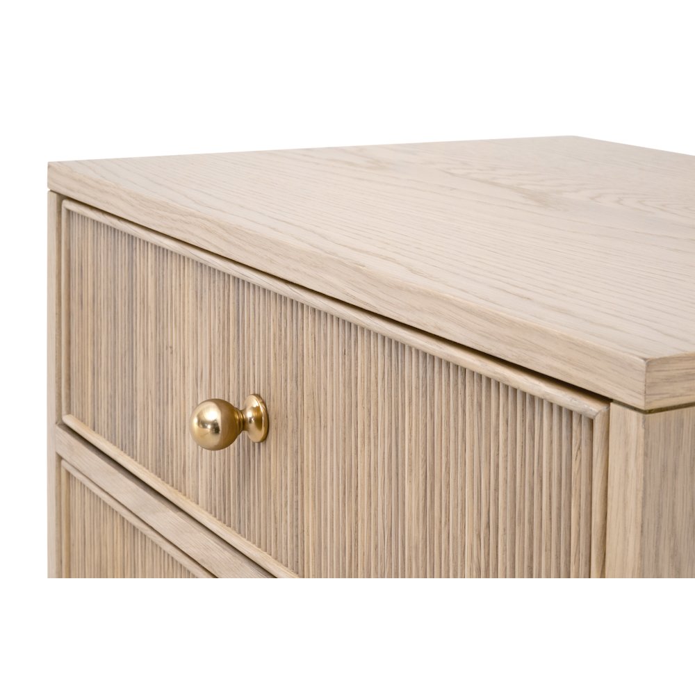 Bronze Bay Transitional Highland 2-Drawer Nightstand. Picture 5