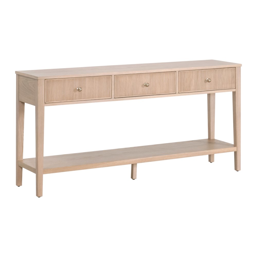Bronze Bay Transitional Highland 3-Drawer Console Table. Picture 3