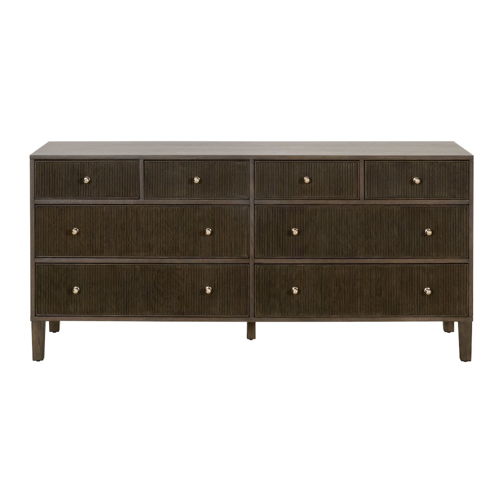 Bronze Bay Transitional Highland 8-Drawer Double Dresser. Picture 1