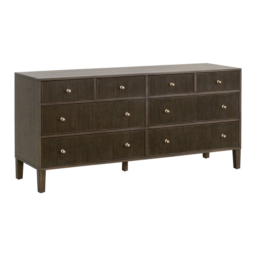Bronze Bay Transitional Highland 8-Drawer Double Dresser. Picture 3