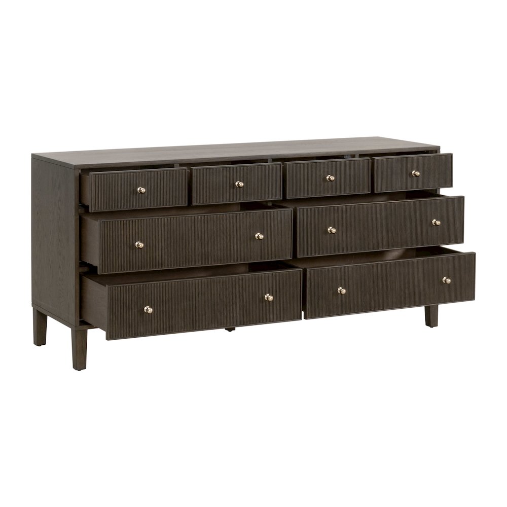 Bronze Bay Transitional Highland 8-Drawer Double Dresser. Picture 4
