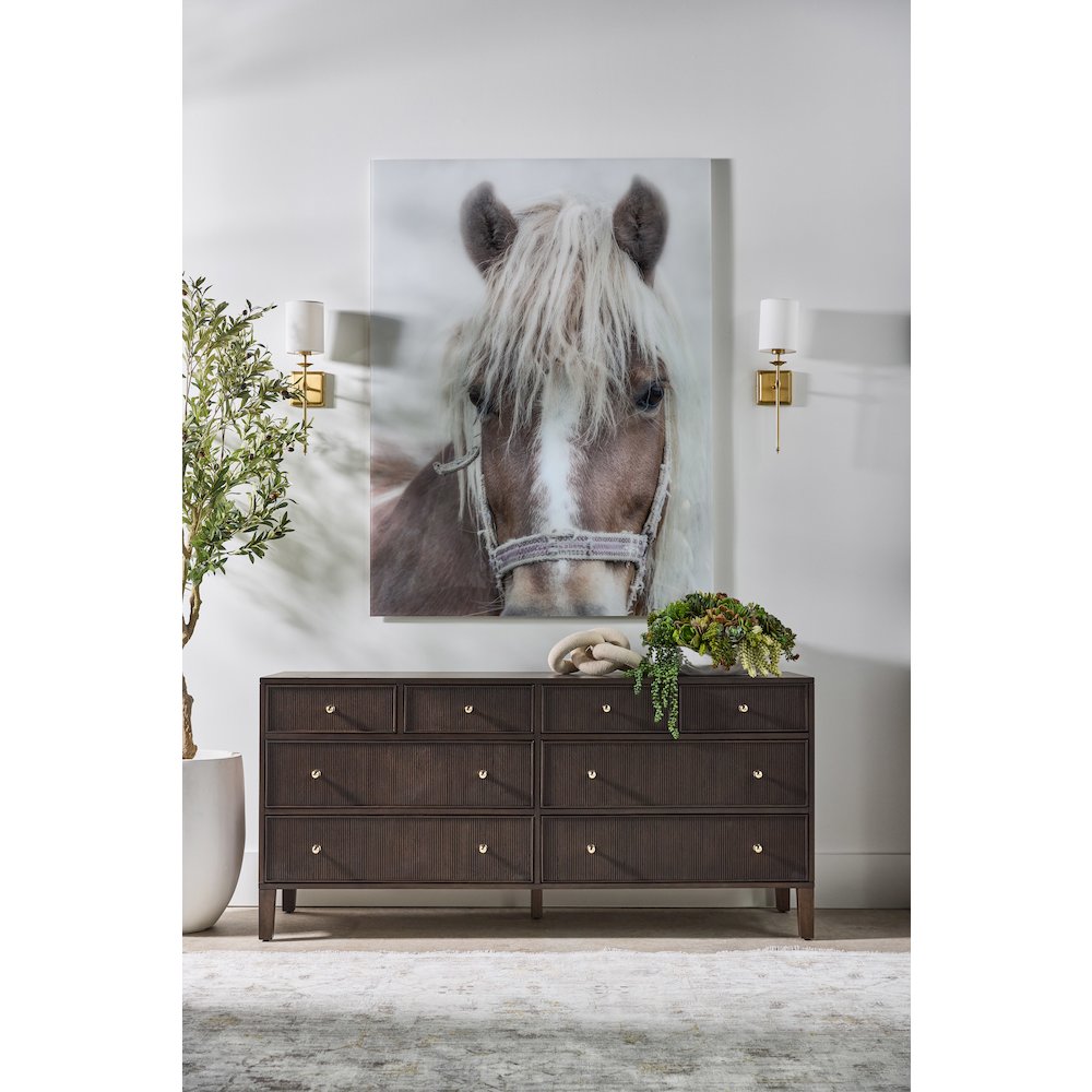 Bronze Bay Transitional Highland 8-Drawer Double Dresser. Picture 17