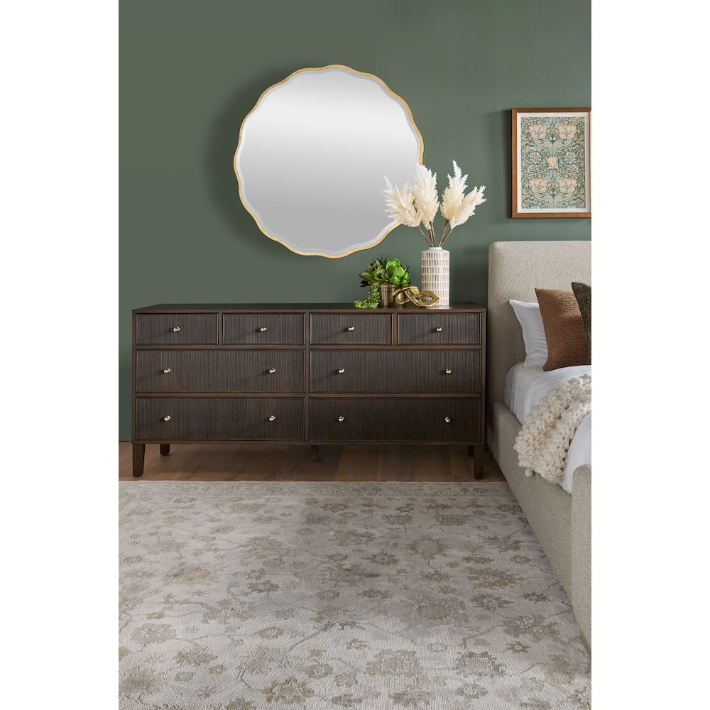 Bronze Bay Transitional Highland 8-Drawer Double Dresser. Picture 18