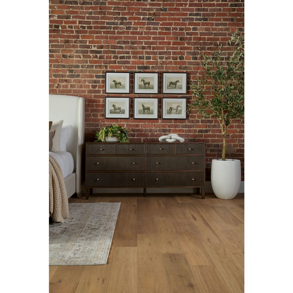 Bronze Bay Transitional Highland 8-Drawer Double Dresser. Picture 19