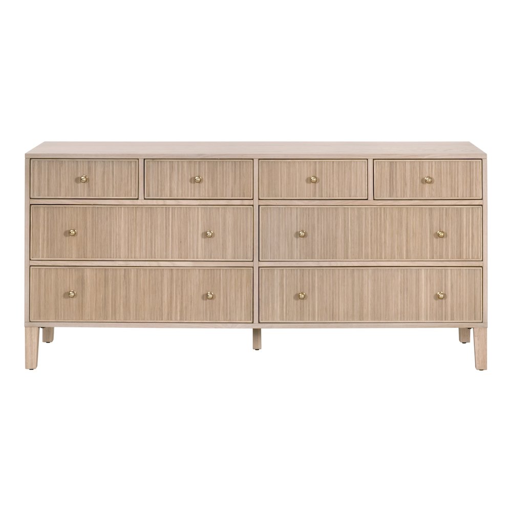 Bronze Bay Transitional Highland 8-Drawer Double Dresser. Picture 1