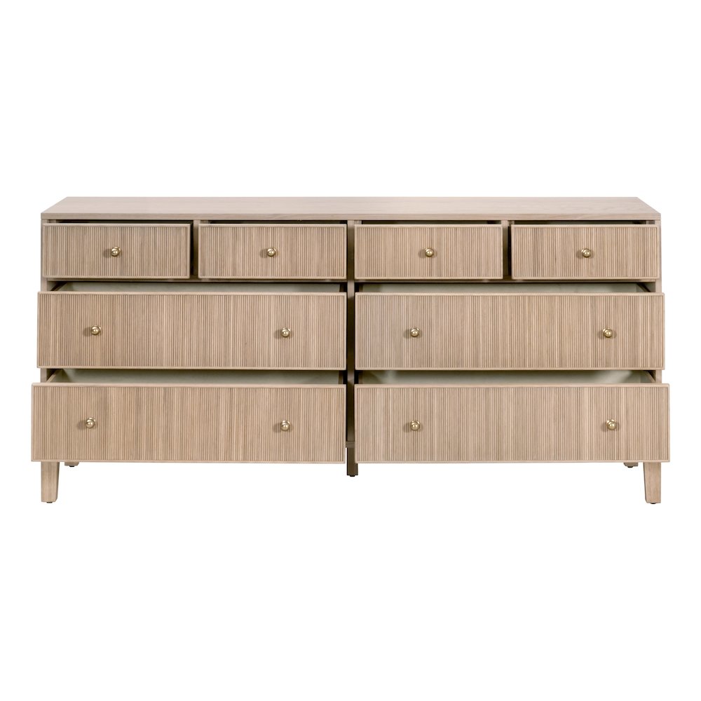 Bronze Bay Transitional Highland 8-Drawer Double Dresser. Picture 2