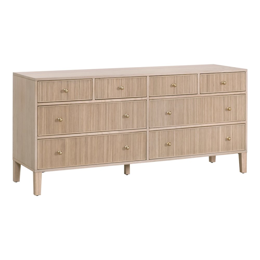 Bronze Bay Transitional Highland 8-Drawer Double Dresser. Picture 3