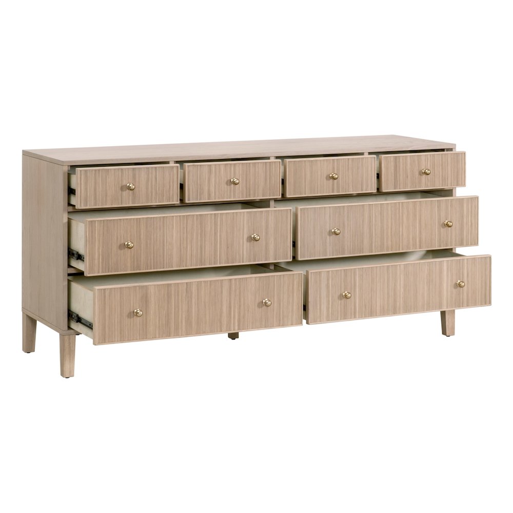 Bronze Bay Transitional Highland 8-Drawer Double Dresser. Picture 4
