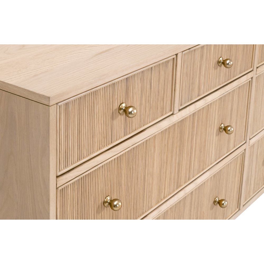 Bronze Bay Transitional Highland 8-Drawer Double Dresser. Picture 7
