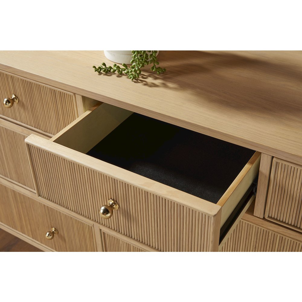 Bronze Bay Transitional Highland 8-Drawer Double Dresser. Picture 12