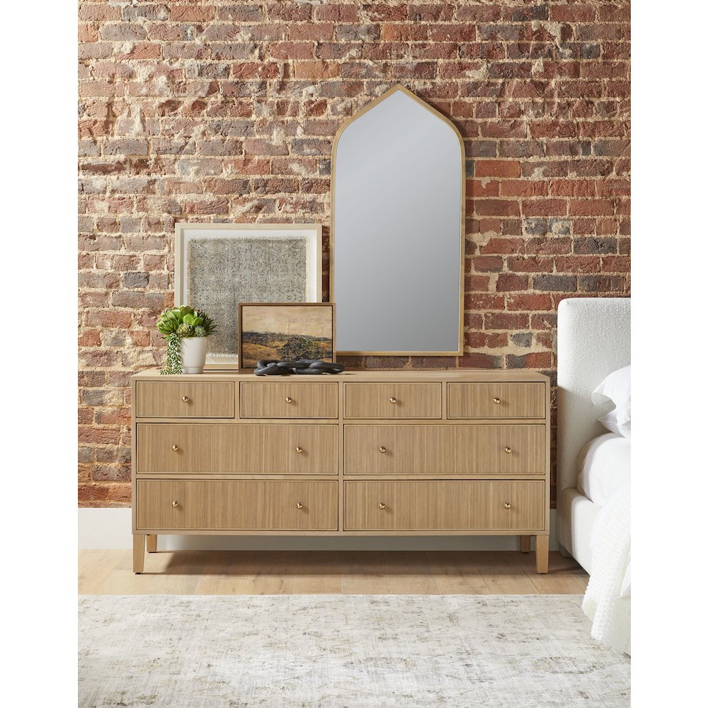 Bronze Bay Transitional Highland 8-Drawer Double Dresser. Picture 15