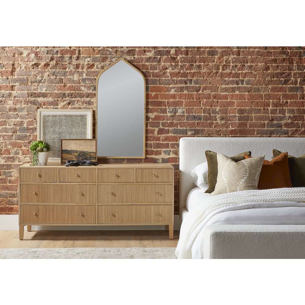 Bronze Bay Transitional Highland 8-Drawer Double Dresser. Picture 16