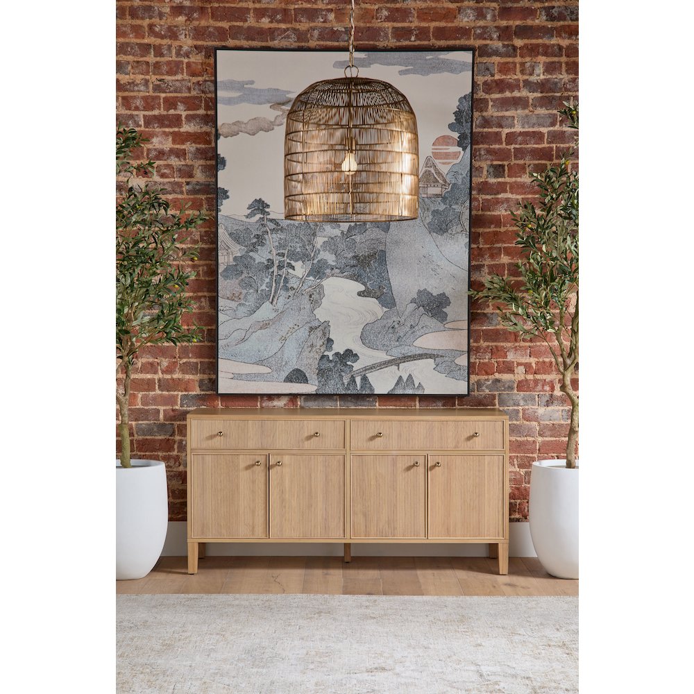 Bronze Bay Transitional Highland Media Sideboard. Picture 21