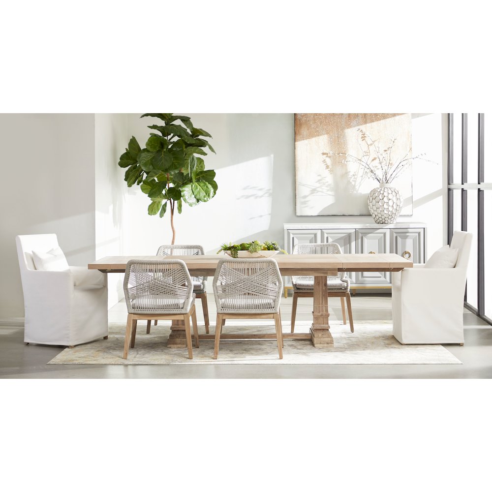 Traditions Transitional Hudson Extension Dining Table. Picture 14