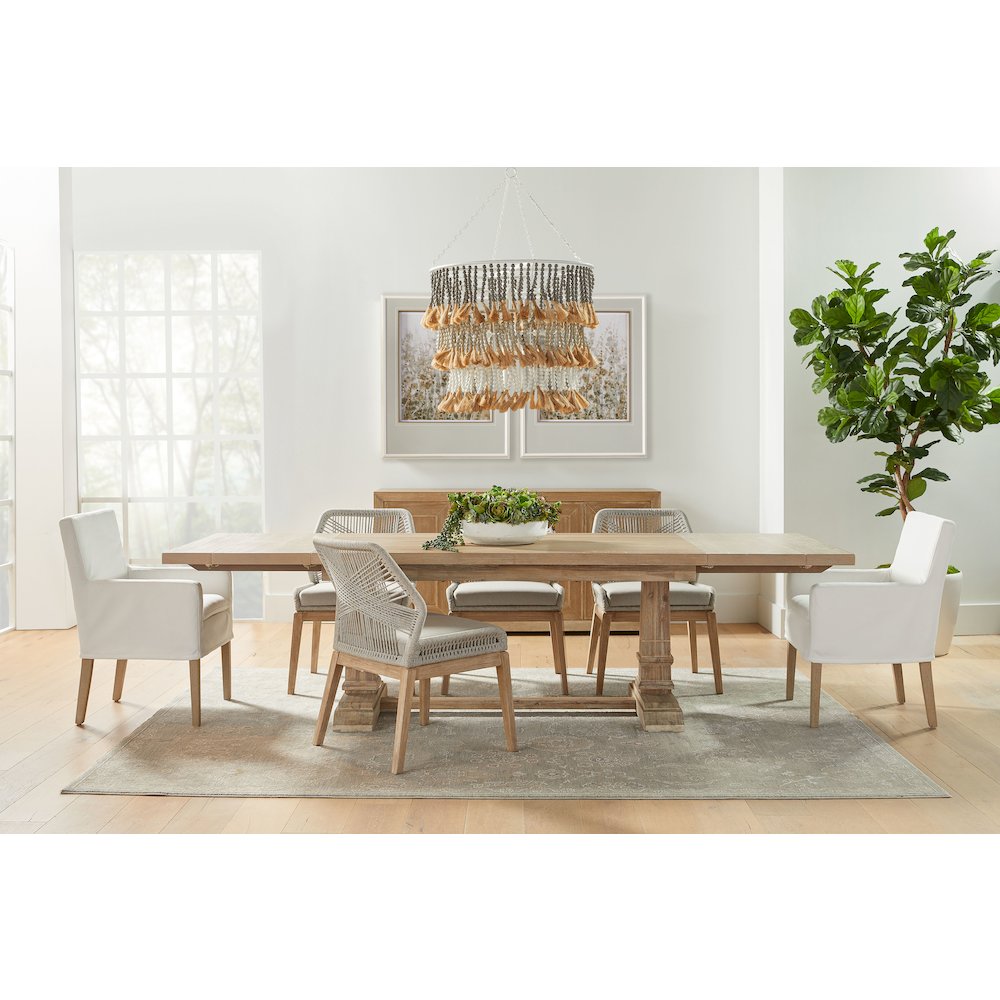 Traditions Transitional Hudson Extension Dining Table. Picture 22