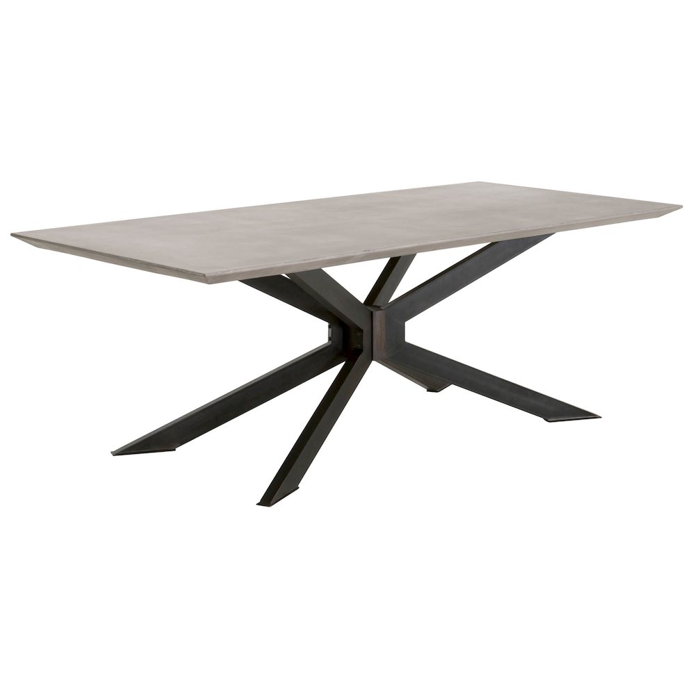 District Contemporary Industry Rectangle Dining Table. Picture 2
