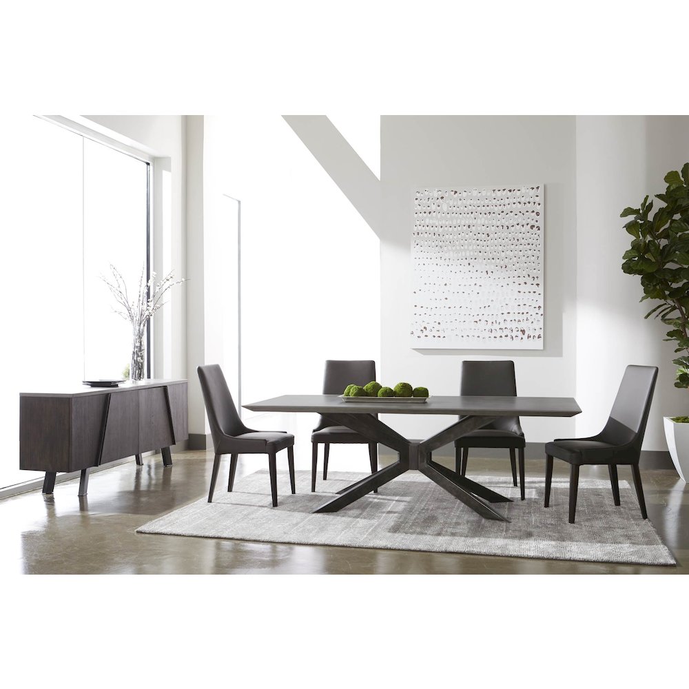 District Contemporary Industry Rectangle Dining Table. Picture 6