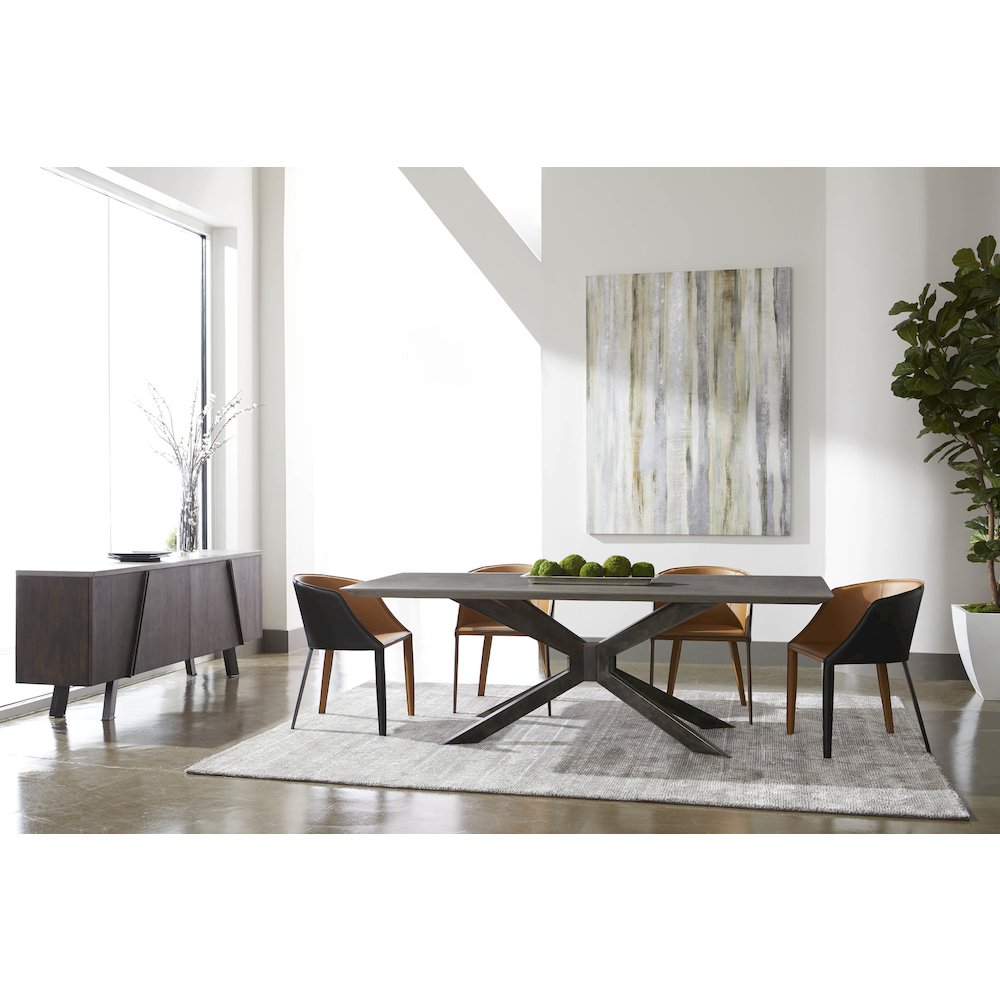 District Contemporary Industry Rectangle Dining Table. Picture 7