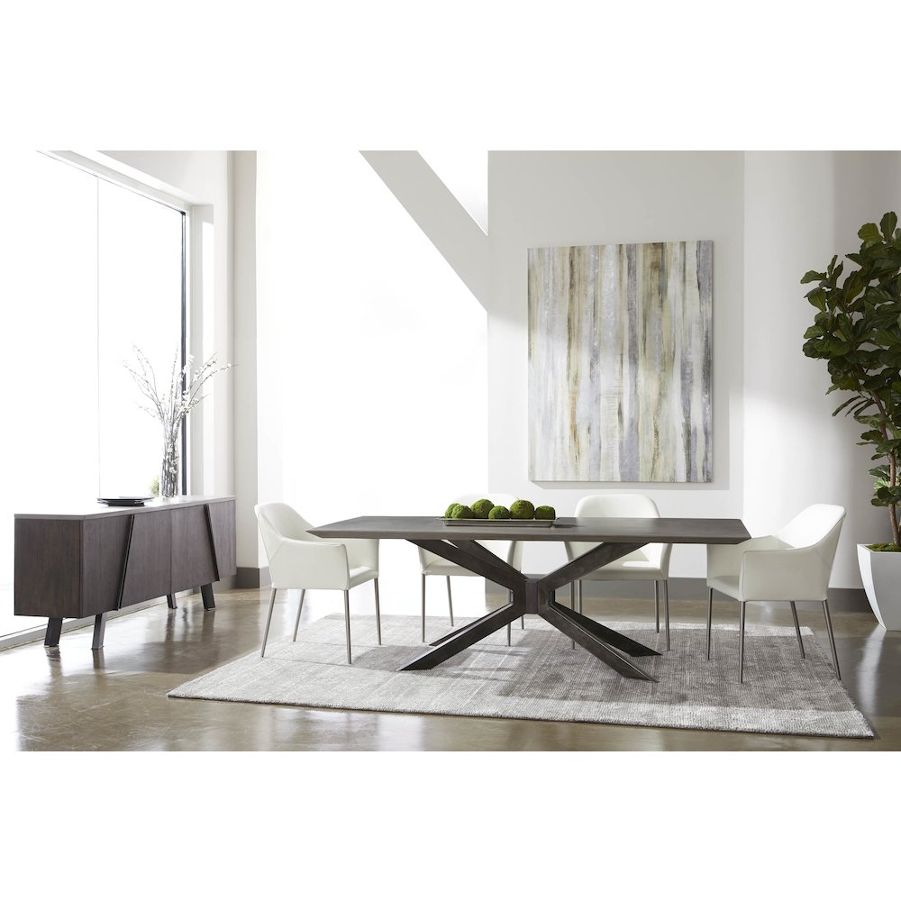 District Contemporary Industry Rectangle Dining Table. Picture 8