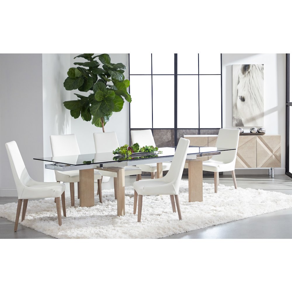 Meridian Contemporary Jett Extension Dining Table. Picture 13