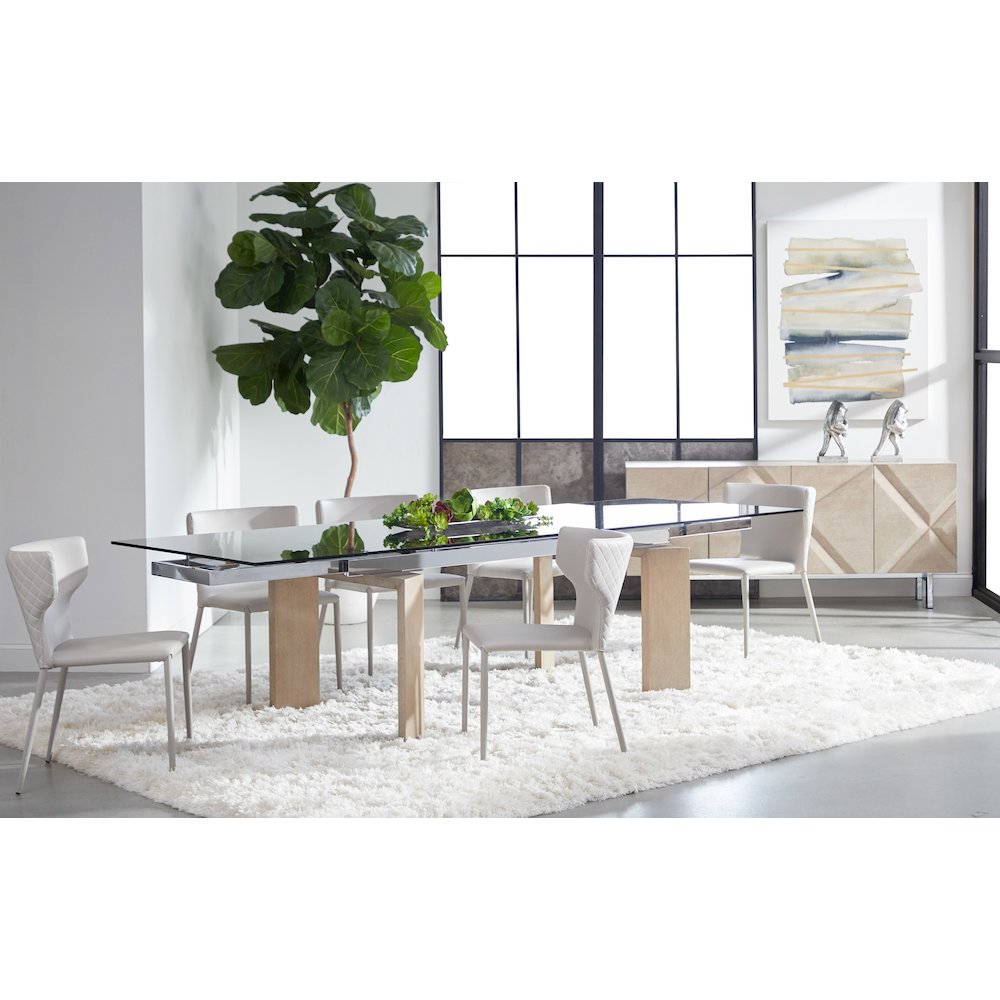 Meridian Contemporary Jett Extension Dining Table. Picture 14