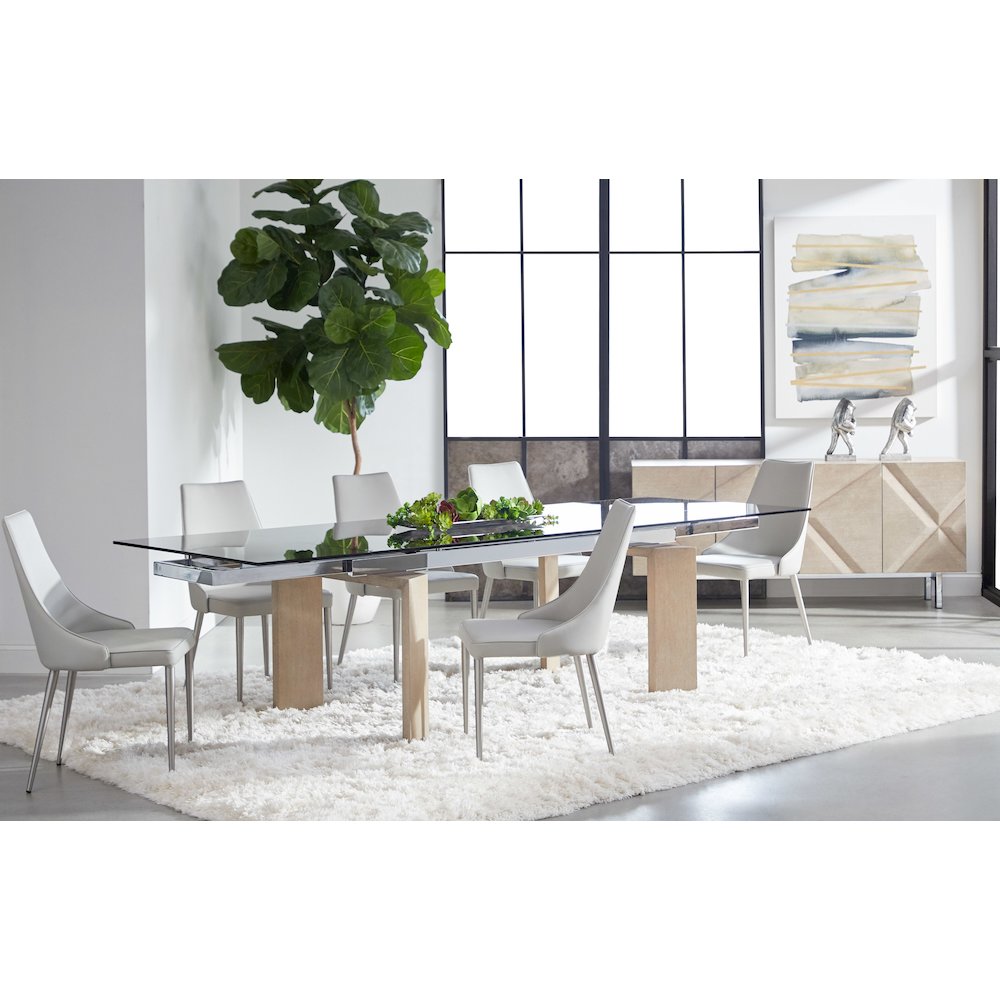Meridian Contemporary Jett Extension Dining Table. Picture 15