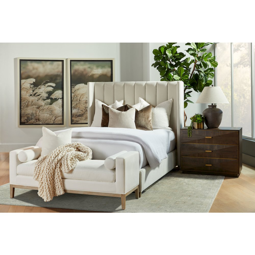 Stitch & Hand - Dining & Bedroom Transitional Keaton Upholstered Bench. Picture 13