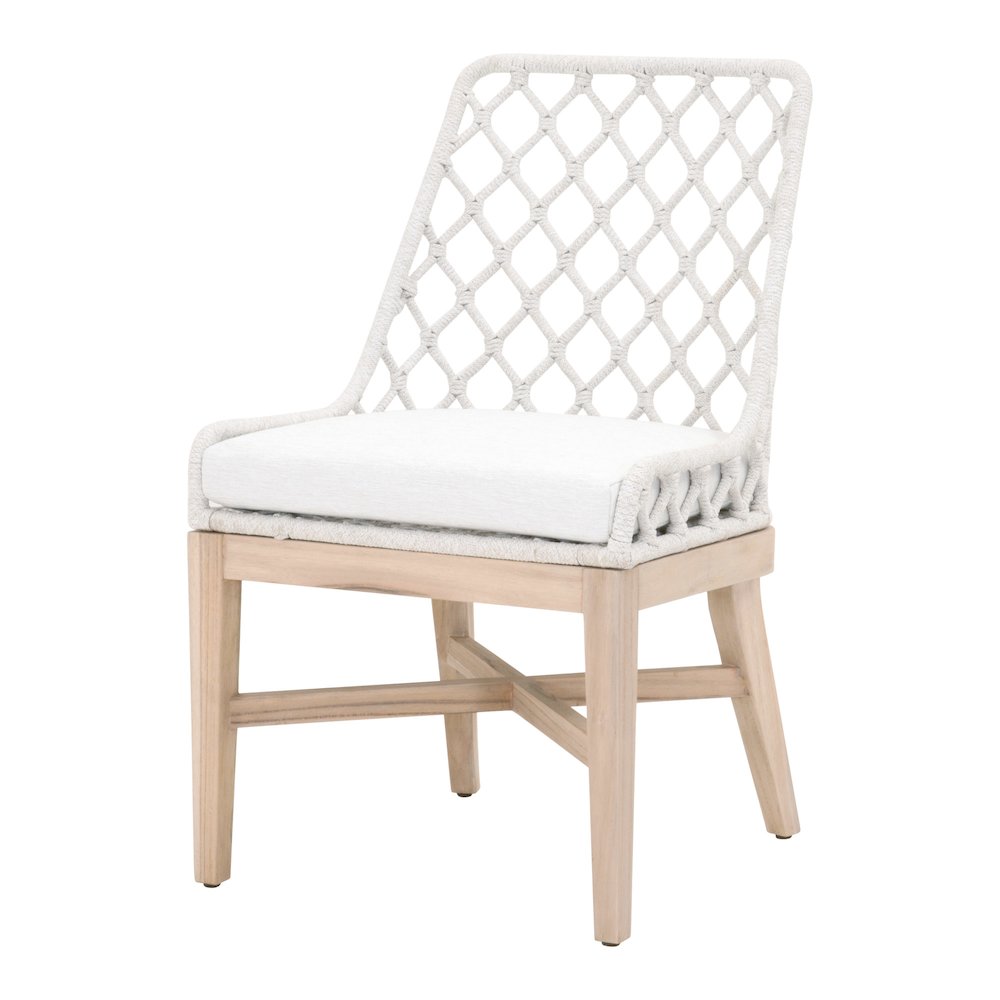 Woven - Outdoor  Transitional Lattis Outdoor Dining Chair. Picture 2