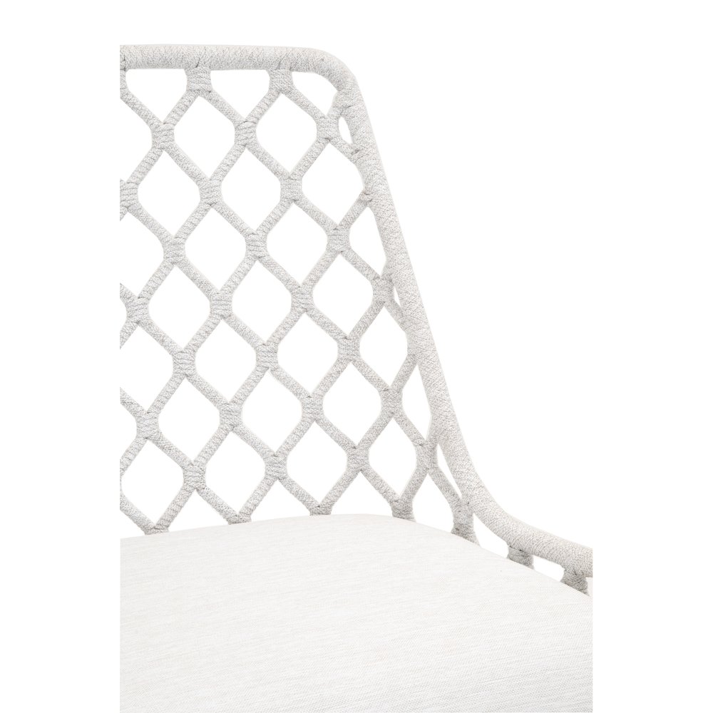 Woven - Outdoor  Transitional Lattis Outdoor Dining Chair. Picture 6