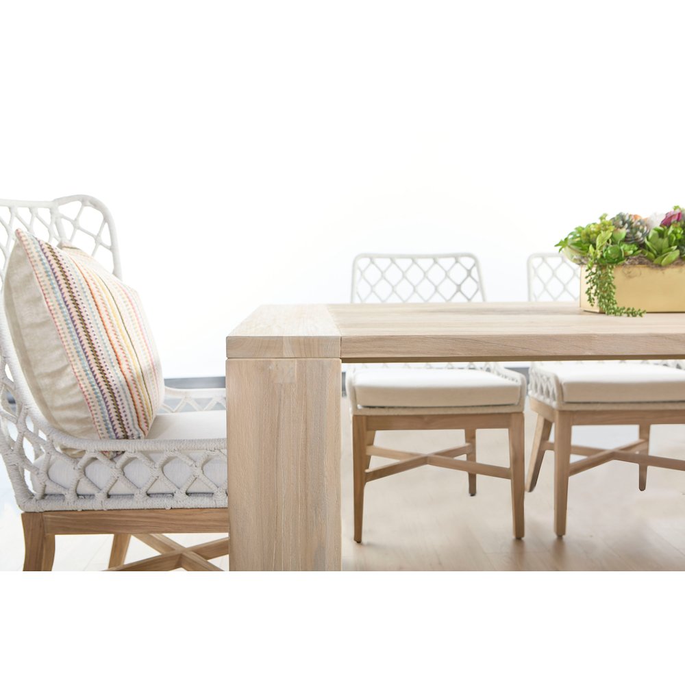 Woven - Outdoor  Transitional Lattis Outdoor Dining Chair. Picture 13