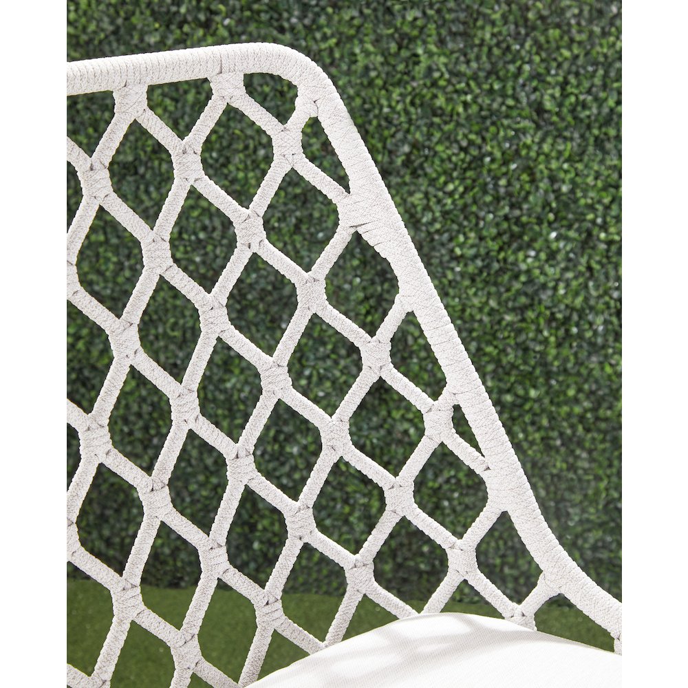 Woven - Outdoor  Transitional Lattis Outdoor Dining Chair. Picture 15