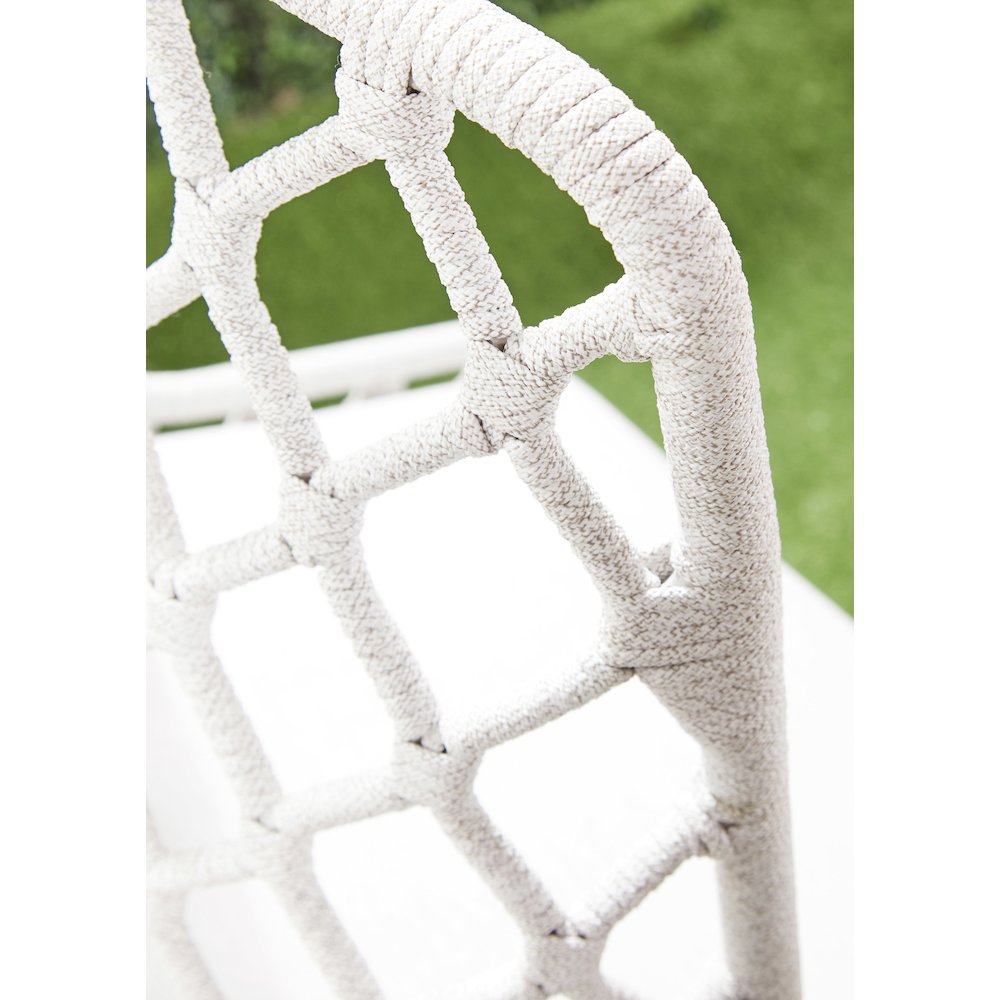 Woven - Outdoor  Transitional Lattis Outdoor Dining Chair. Picture 16