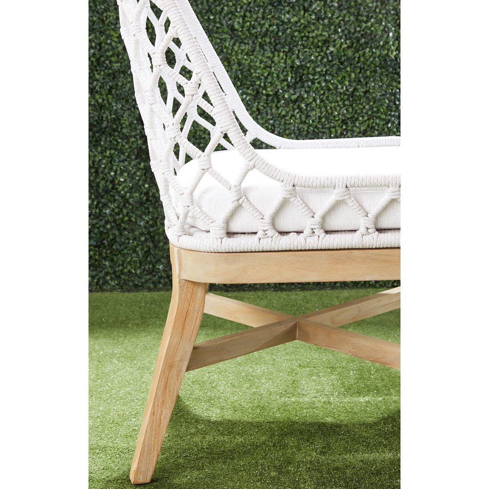 Woven - Outdoor  Transitional Lattis Outdoor Dining Chair. Picture 18