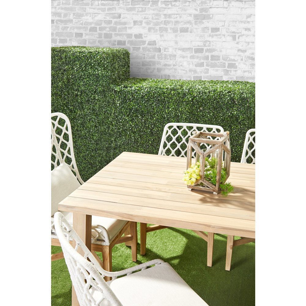 Woven - Outdoor  Transitional Lattis Outdoor Dining Chair. Picture 22
