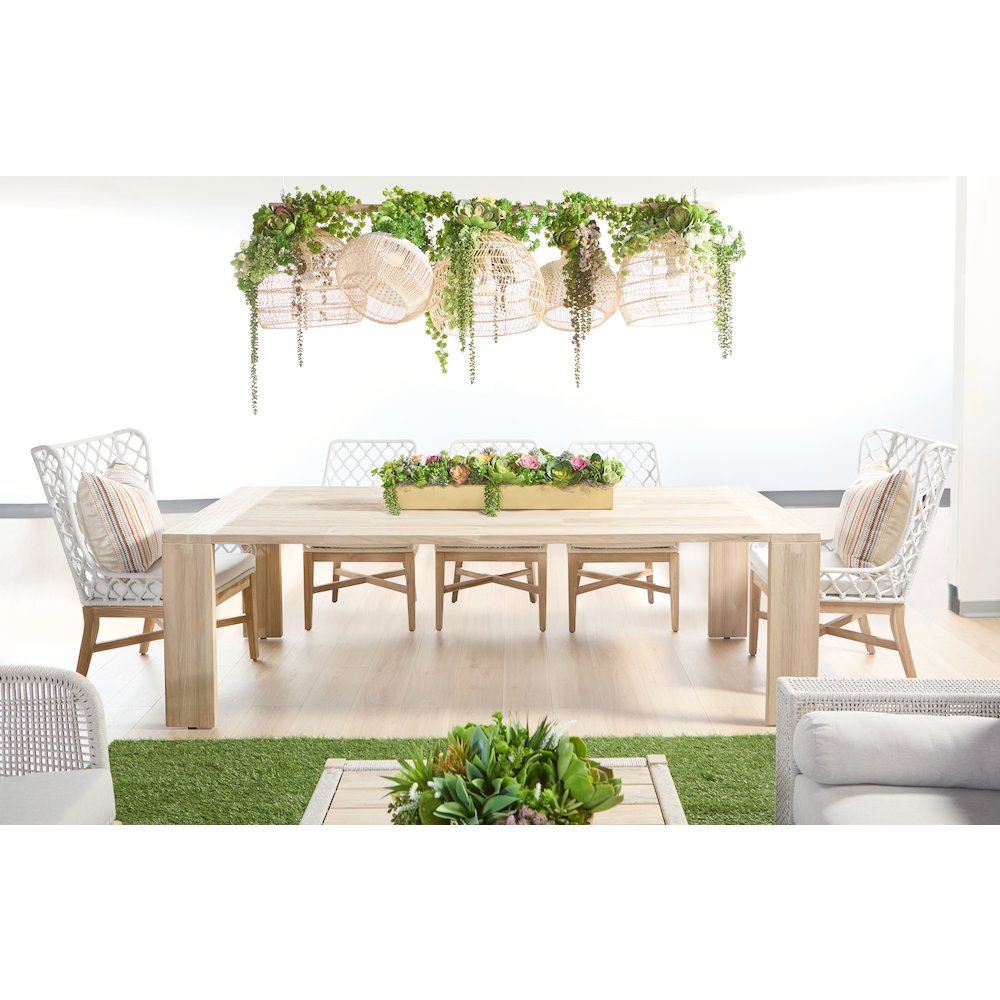 Woven - Outdoor  Transitional Lattis Outdoor Dining Chair. Picture 28