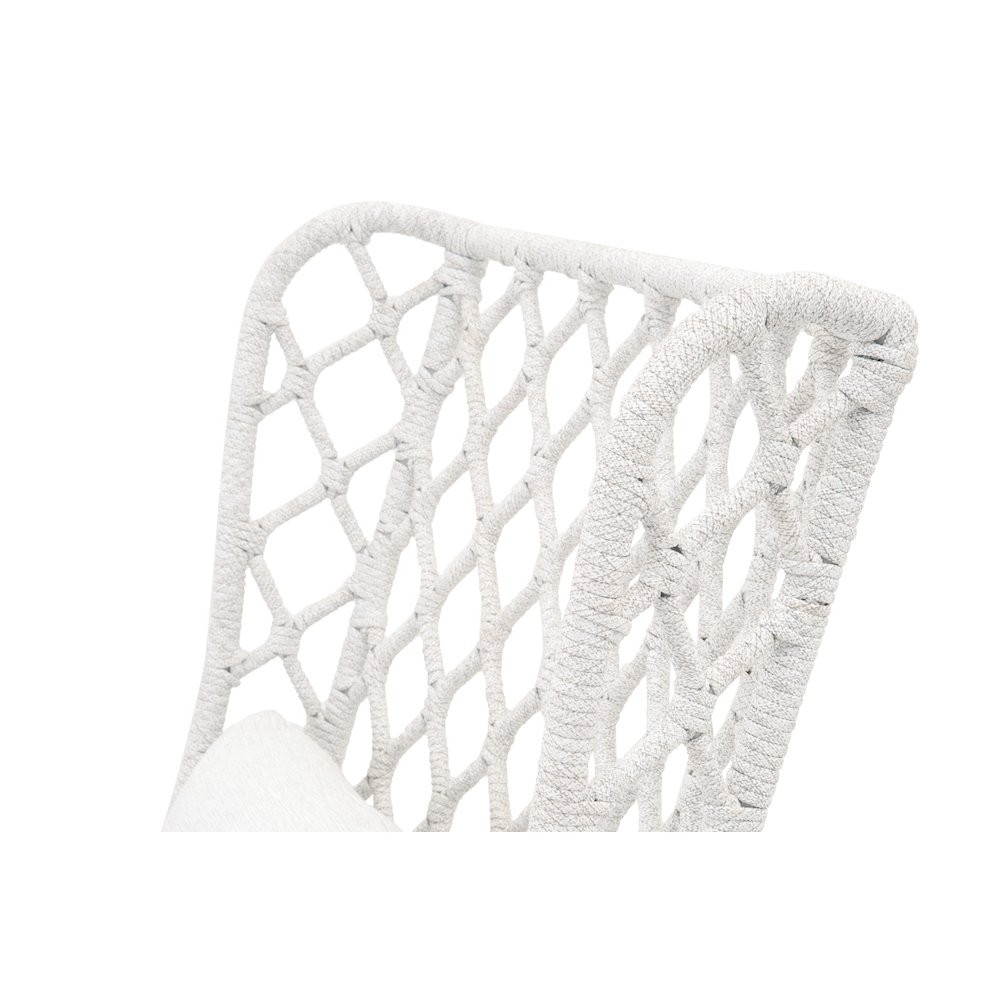 Woven - Outdoor  Transitional Lattis Outdoor Wing Chair. Picture 6