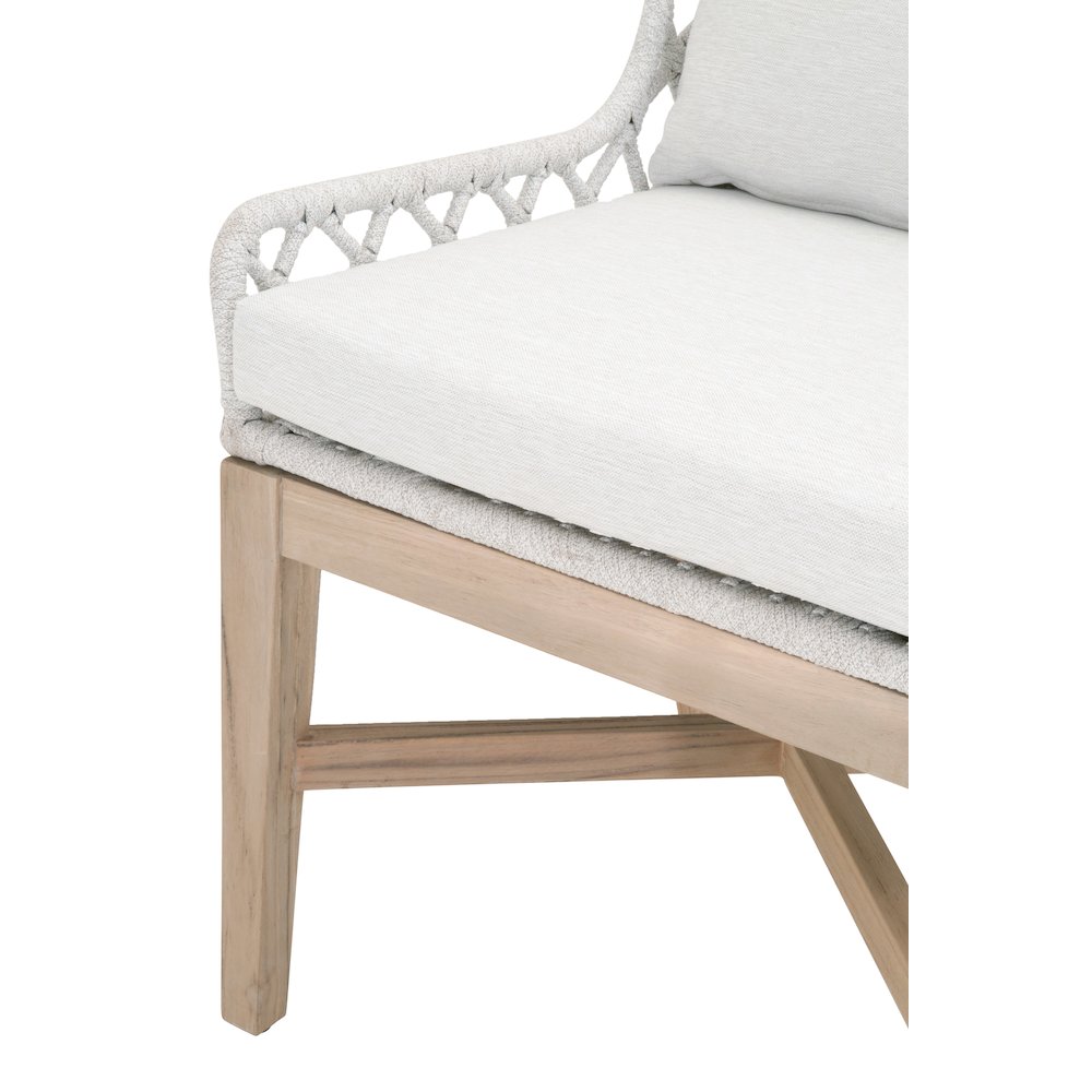 Woven - Outdoor  Transitional Lattis Outdoor Wing Chair. Picture 7
