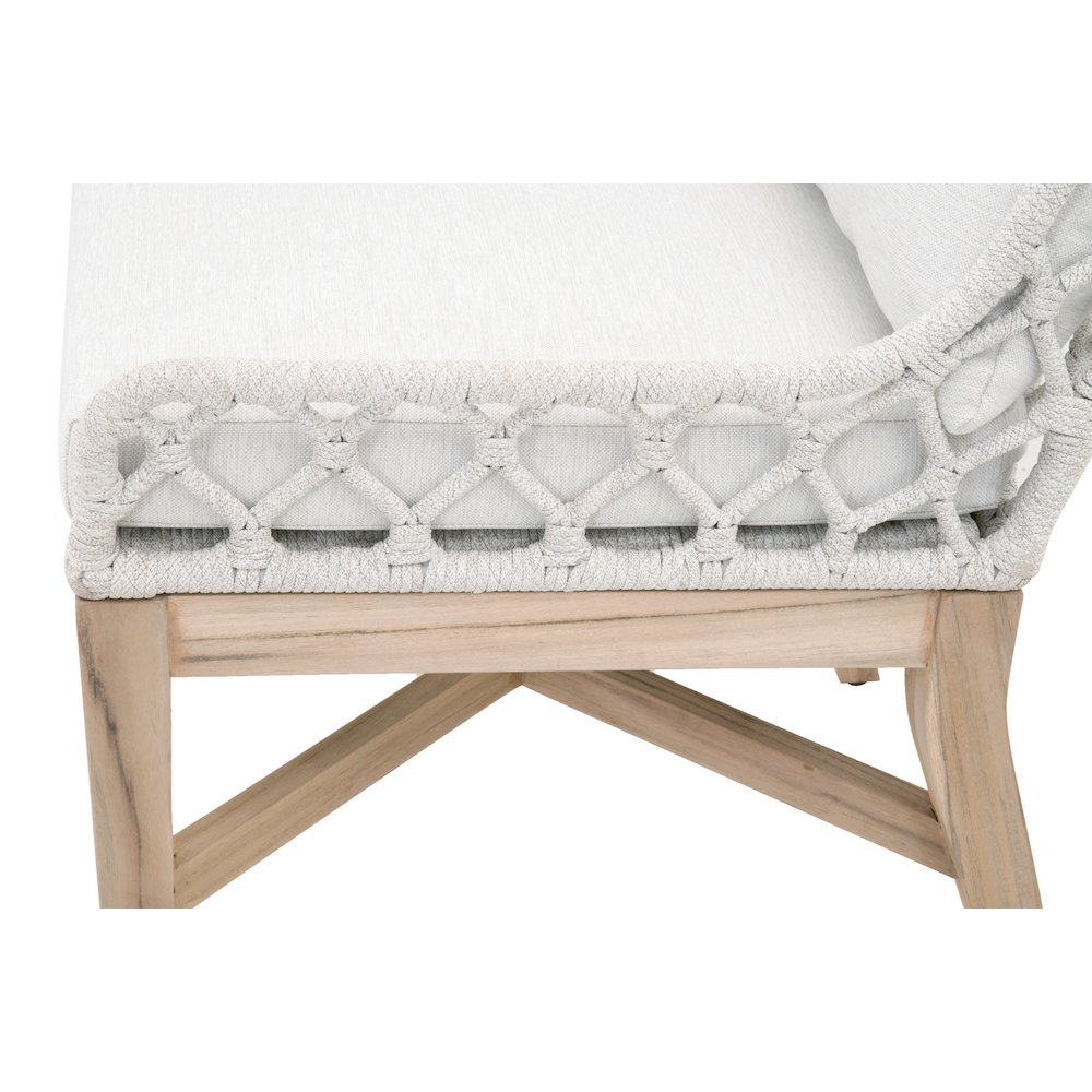 Woven - Outdoor  Transitional Lattis Outdoor Wing Chair. Picture 8