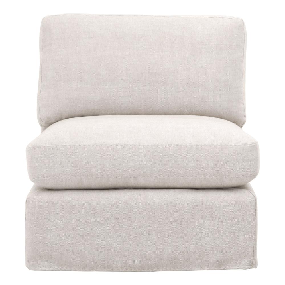 Lena Modular Slope Arm Slipcover 1-Seat Armless Chair. Picture 1