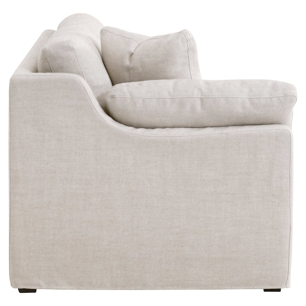 Transitional Lena Modular Slipcover 2-Seat Left Slope Arm Sofa. Picture 4