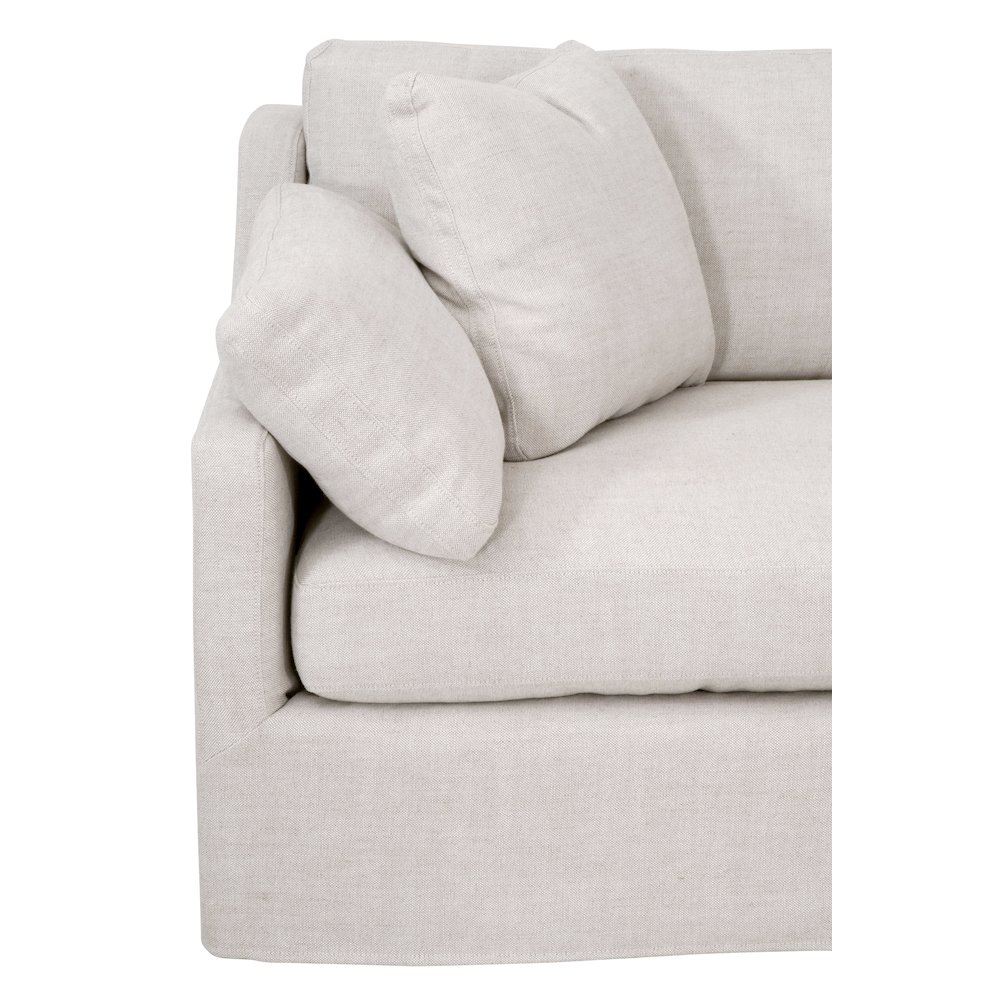 Transitional Lena Modular Slipcover 2-Seat Left Slope Arm Sofa. Picture 6