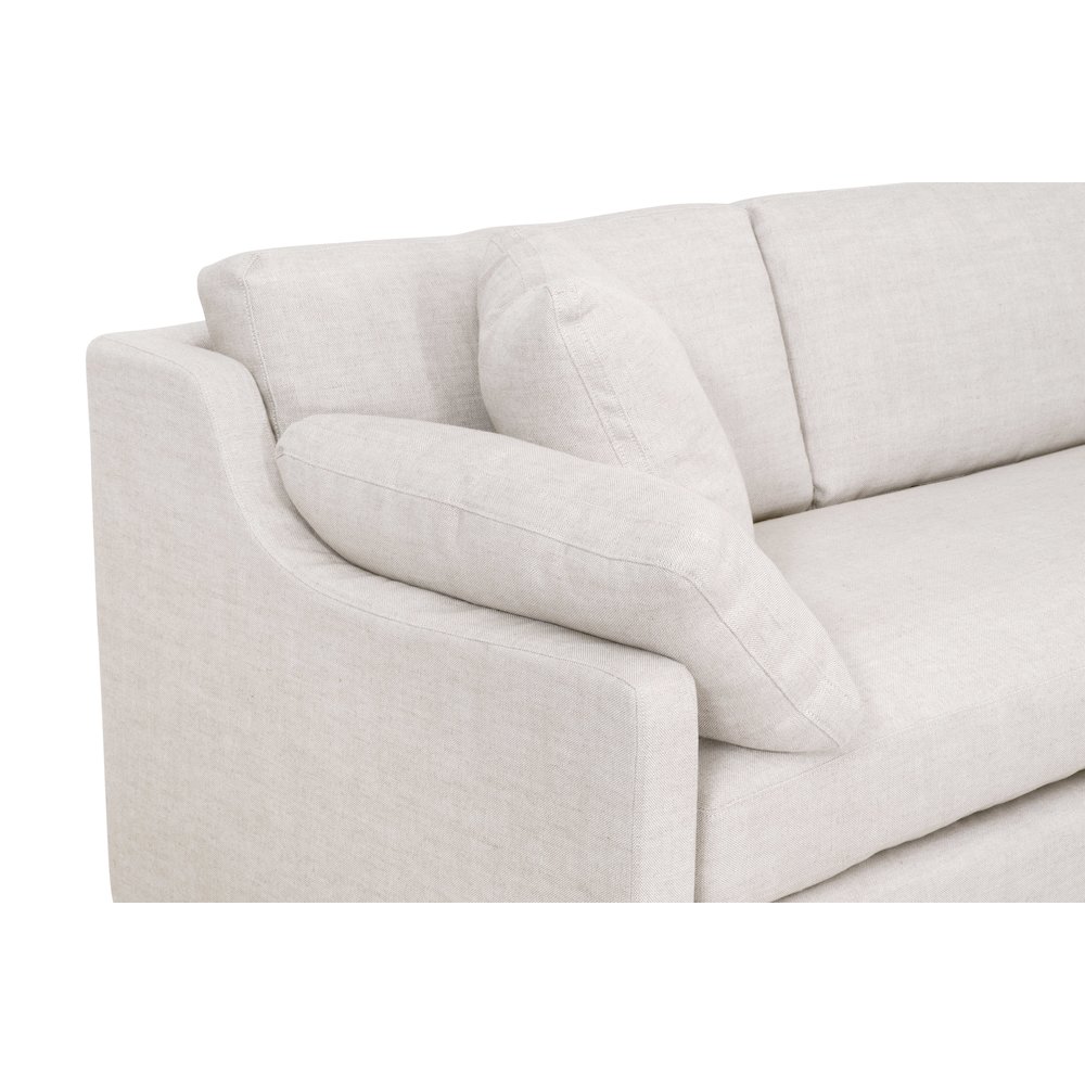 Transitional Lena Modular Slipcover 2-Seat Left Slope Arm Sofa. Picture 7