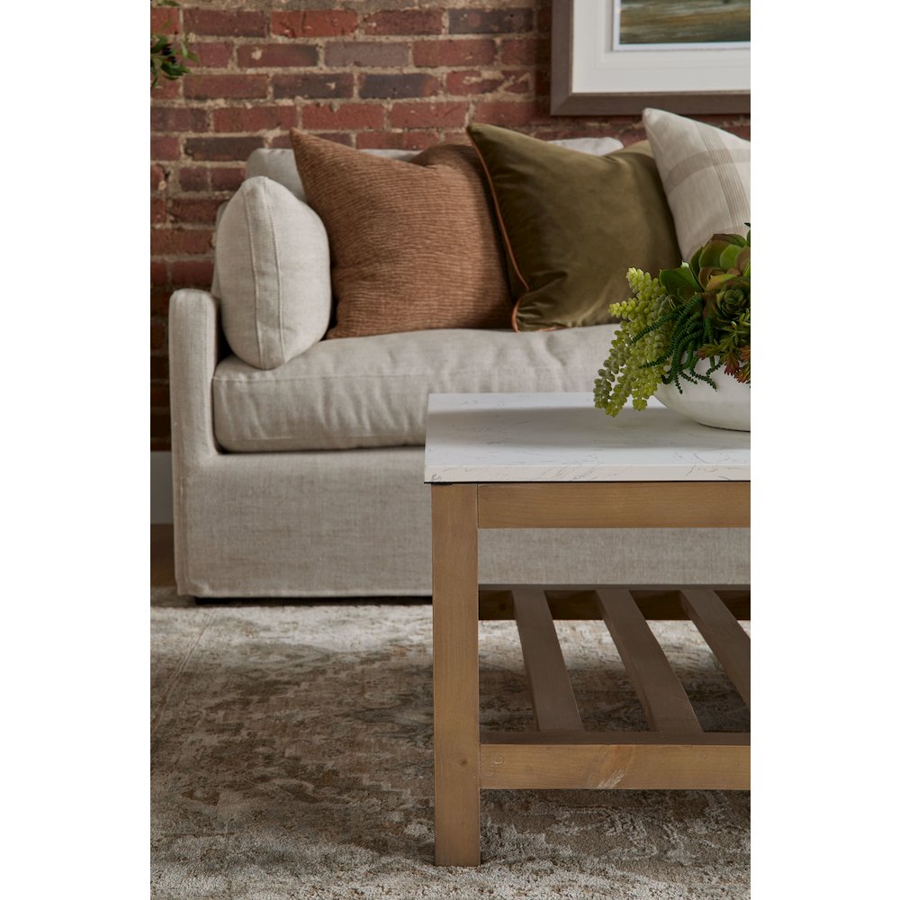 Transitional Lena Modular Slipcover 2-Seat Left Slope Arm Sofa. Picture 10