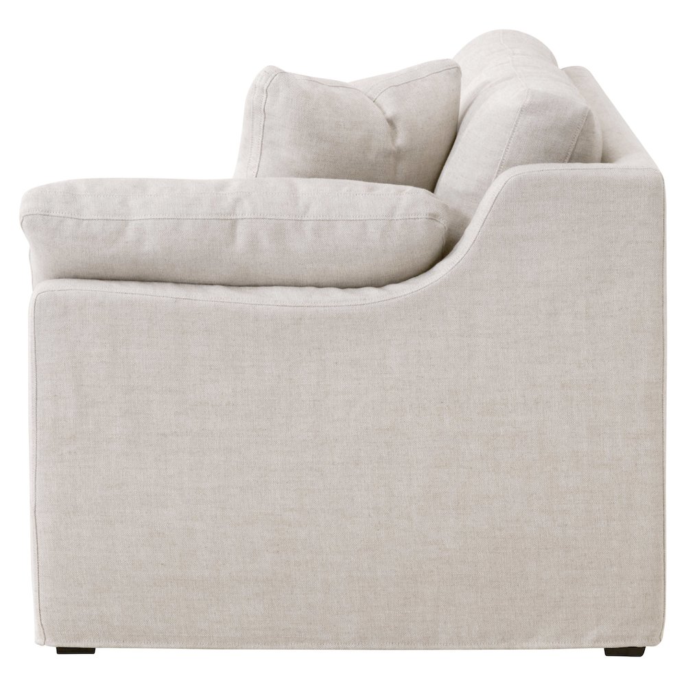 Transitional Lena Modular Slipcover 2-Seat Right Slope Arm Sofa. Picture 4