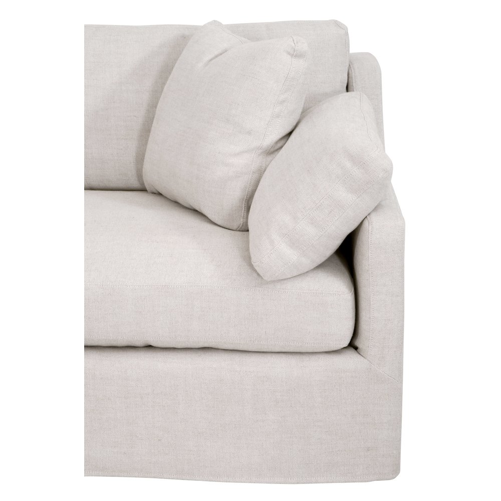 Transitional Lena Modular Slipcover 2-Seat Right Slope Arm Sofa. Picture 6